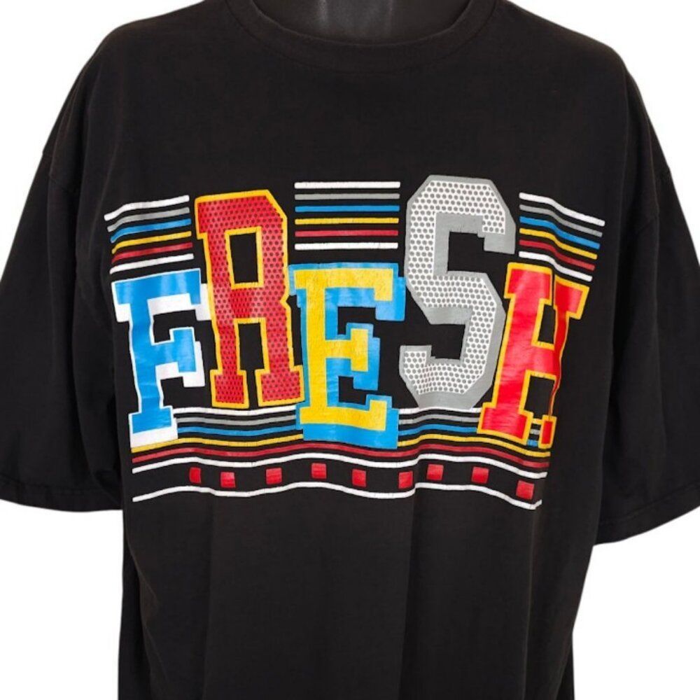 Fresh T Shirt Mens Size 3XL Black Lacquer Streetwear Graphic Tee